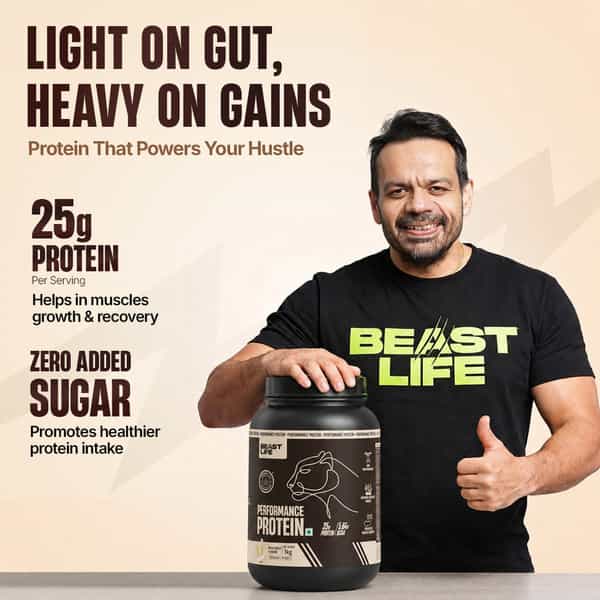 Beastlife Performance Yeast Protein | 25G Protein | Malai Kulfi | Easy Digest | 1 Kg