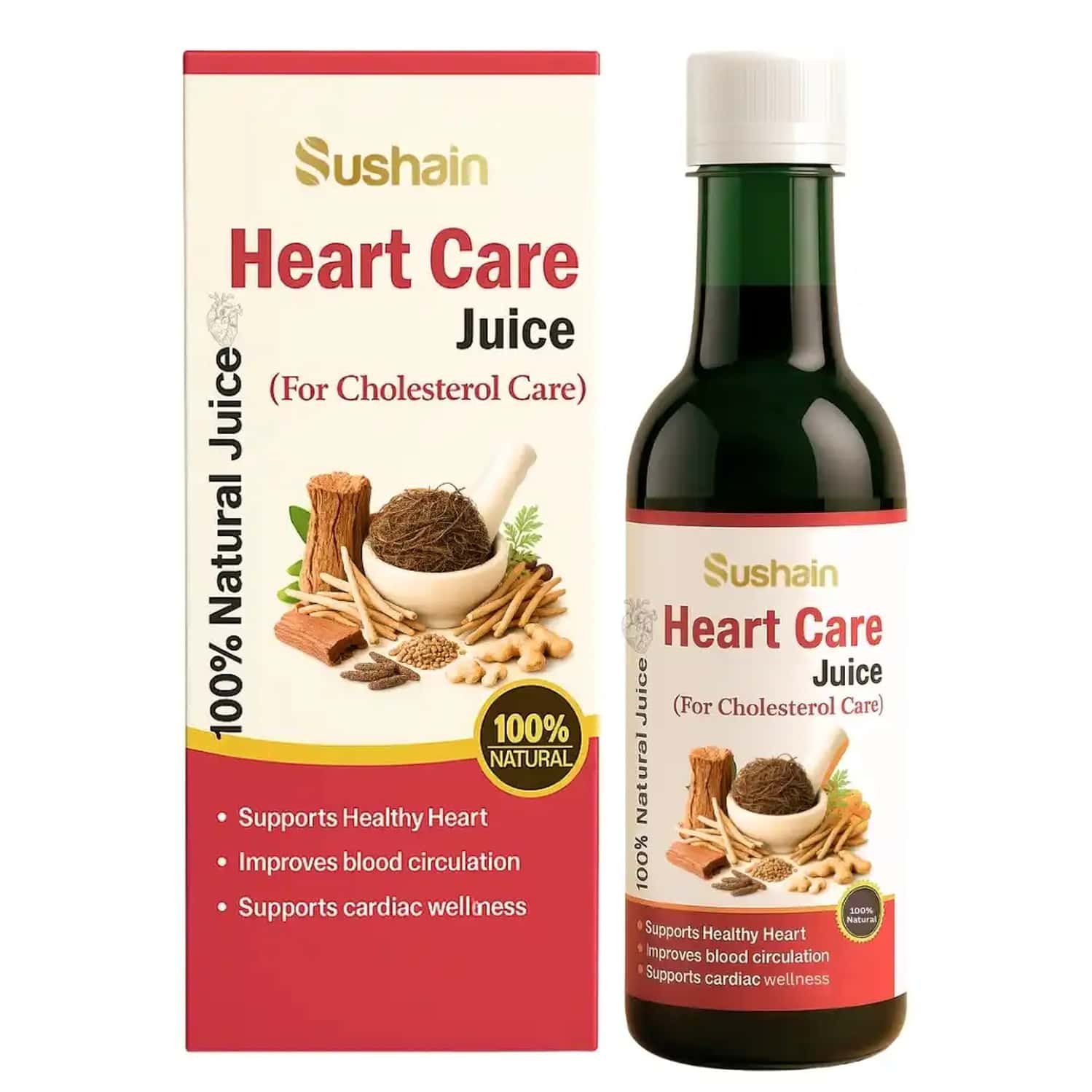 Sushain Heart Care Juice For Cholesterol Care Bottle Of 1000 Ml