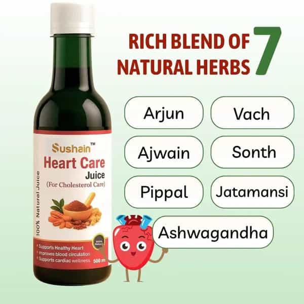 Sushain Heart Care Juice For Cholesterol Care Bottle Of 1000 Ml