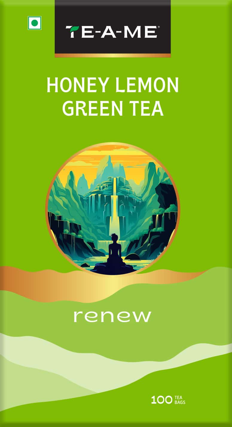 Te-a-me Honey Lemon - Green Tea Bags 100 Pcs