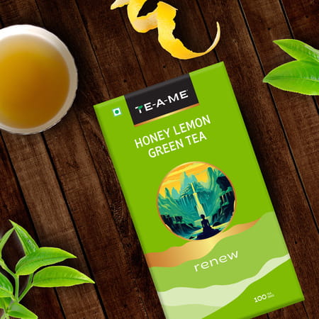 Te-A-Me Honey Lemon - Green Tea Bags 100 Pcs