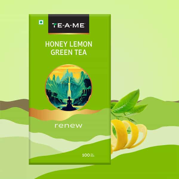 Te-A-Me Honey Lemon - Green Tea Bags 100 Pcs