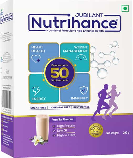 Jubilant Nutrihance Nutritional Formula Help Enhance Health (200G Vanilla Flavour)