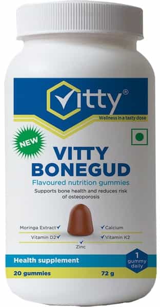 Vitty Bonegud Mango Nutrition Gummies Bottle Of 20