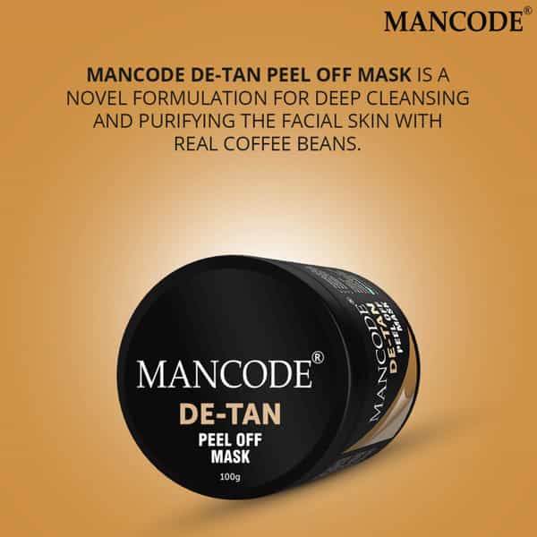 Mancode De Tan Peel Off Mask 100Gm