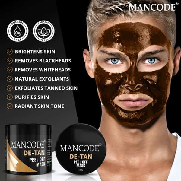 Mancode De Tan Peel Off Mask 100Gm