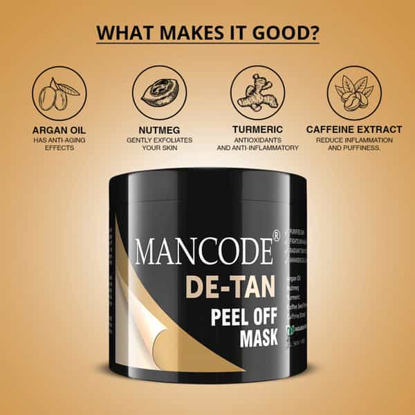Mancode De Tan Peel Off Mask 100Gm