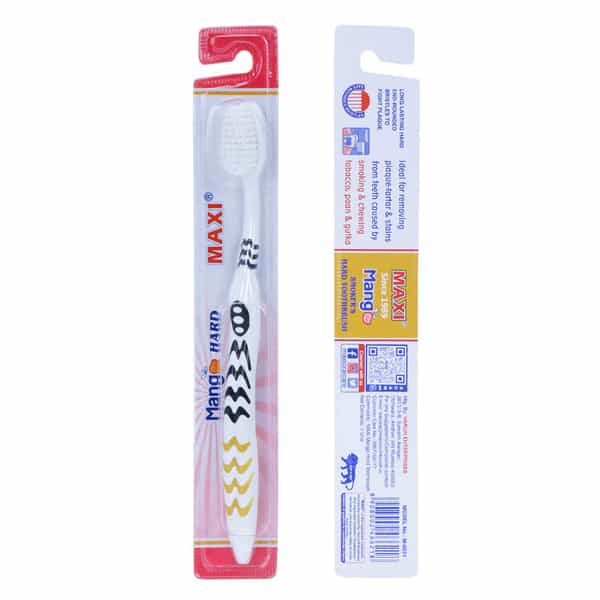 Maxi Mango Hard Toothbrush (Pack Of 4)