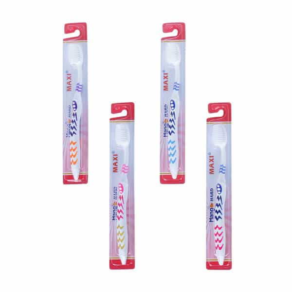 Maxi Mango Hard Toothbrush (Pack Of 4)