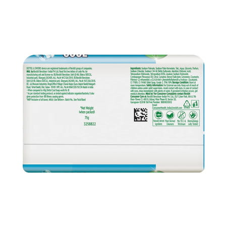 Dettol Icy Cool 2X Menthol Soap 75Gm*4 300Gm (Pack Of 4) With 200Ml Harpic Worth 45Rs Free