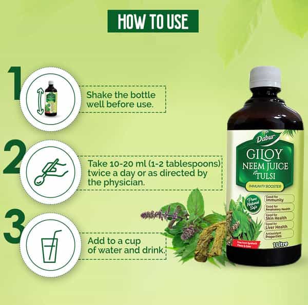 Dabur Giloy Neem Juice With Tulsi - 1 Litre