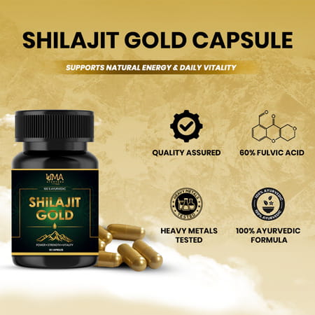 Uma Ayurveda Shilajit Gold Capsule - 30n