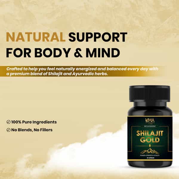 Uma Ayurveda Shilajit Gold Capsule - 30N