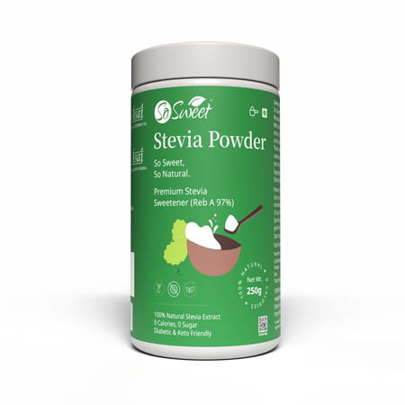 So Sweet Stevia Powder Sugar Free Zero Calorie Sweetener (250g)