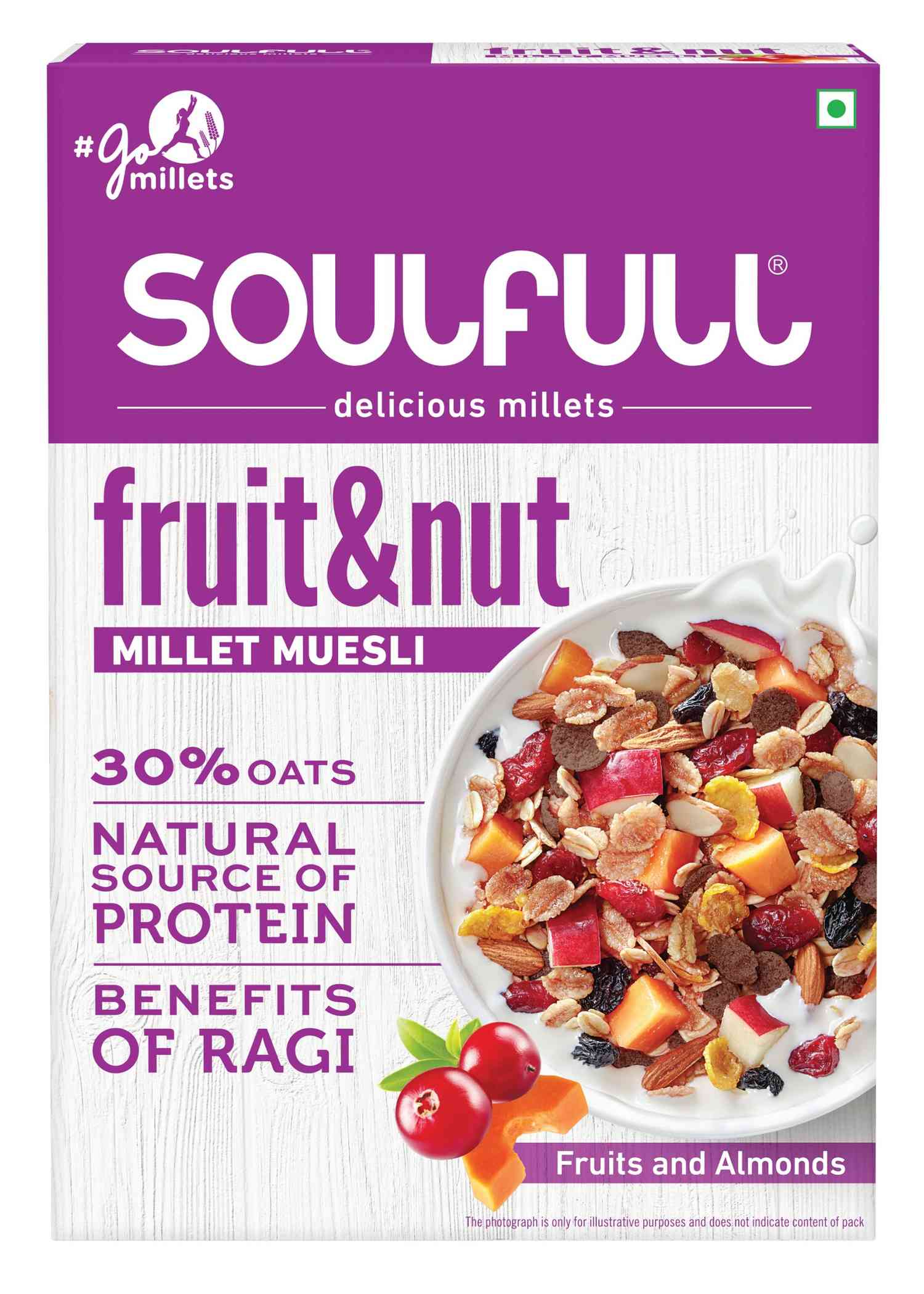 Buy Soulfull Millet Fruit & Nut Muesli Box Of 400 G Online at Flat 18