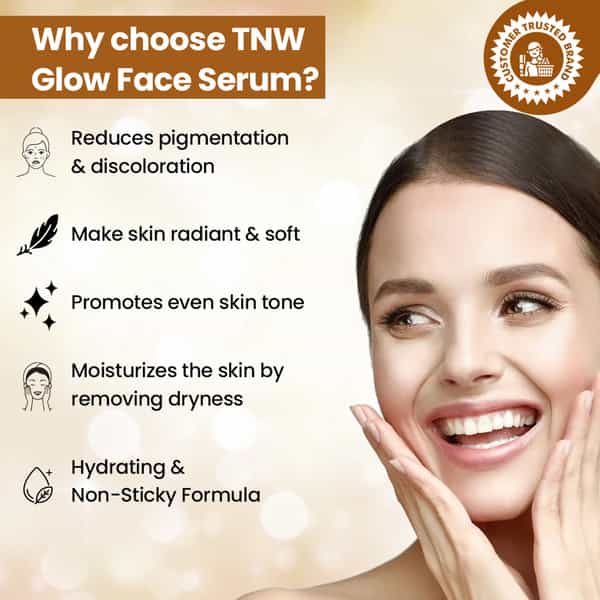 Tnw The Natural Wash Glow Face Serum For Radiance | With Kumkumadi & Licorice | Paraben-Free