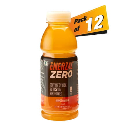 Enerzal Zero Energy Drink Liquid 400 Ml With Zero Calorie No Caffeine No Carbonation (pack Of 12)