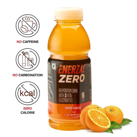 Enerzal Zero Energy Drink Liquid 400 Ml With Zero Calorie No Caffeine No Carbonation (Pack Of 12)