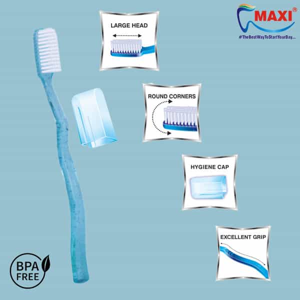 Maxi System Hard Toothbrush (Pack Of 4)