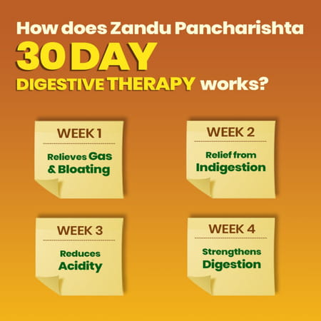 Zandu Pancharishta Ayurvedic Digestive Tonic | Suitable For Diabetics | 450ml
