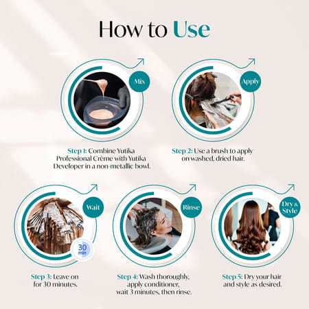 Yuthika Professional Creme Hair Color 1.0 Black 100g | Permanent Professional Hair Colour | Unisex