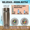 Outer Woods Insulin Cooler Bottle Case With 8 Mini Ice Gel Packs | 20+ Hrs Cooling | Medium - Silver