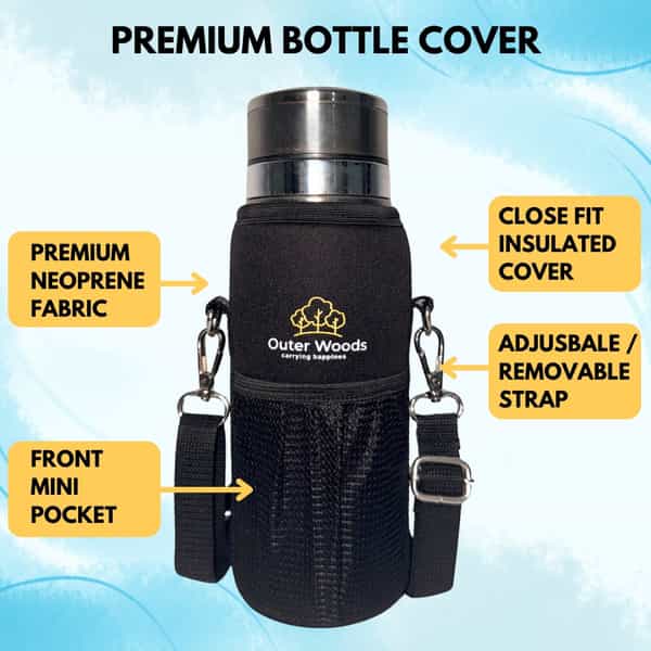 Outer Woods Insulin Cooler Bottle Case With 8 Mini Ice Gel Packs | 20+ Hrs Cooling | Medium - Silver