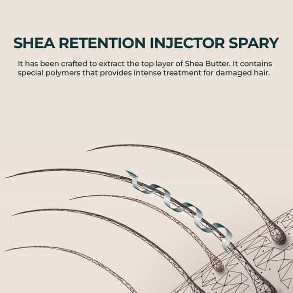 Beauty Garage Pure African Shea Retention Treatment Hair Injector Spray 30Ml