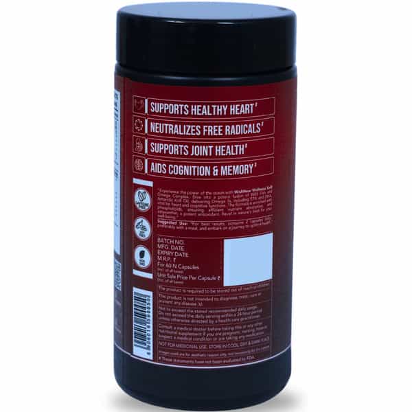 Wishnew Wellness Krill Omega Complex: Optimal Support For Heart And Brain Health | Rich In Omega-3