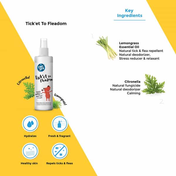Captain Zack Ticket To Fleadom Waterless Shampoo Spray For Dogs 250 Ml