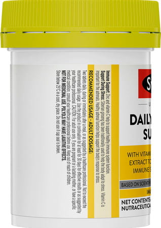 Swisse Ultiboost Daily Immune Support For Immunity With Vitamin C Zinc 30 Tablets - Bottle