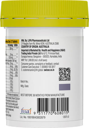 Swisse Ultiboost Daily Immune Support For Immunity With Vitamin C Zinc 30 Tablets - Bottle