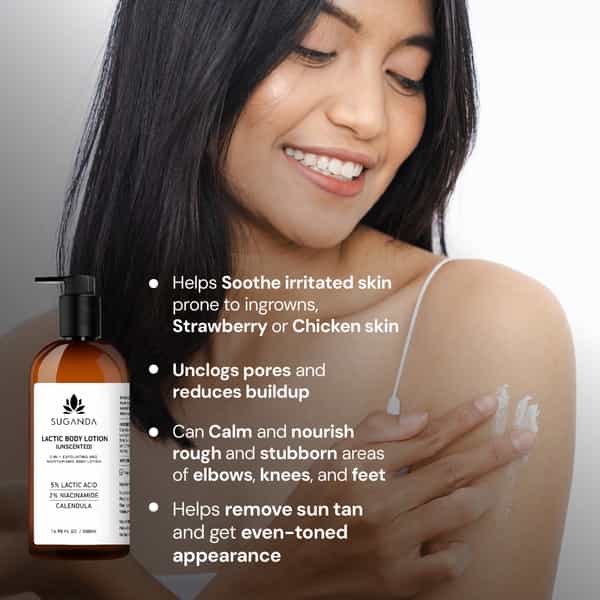 Suganda Lactic Body Lotion Unscented 500Ml