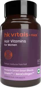 Hk Vitals Hair Vitamins For Women (60 Tablets) With Biowin & Keracollagen