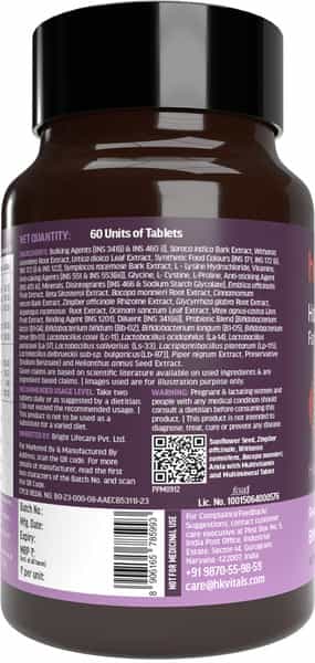 Hk Vitals Hair Vitamins For Women (60 Tablets) With Biowin & Keracollagen