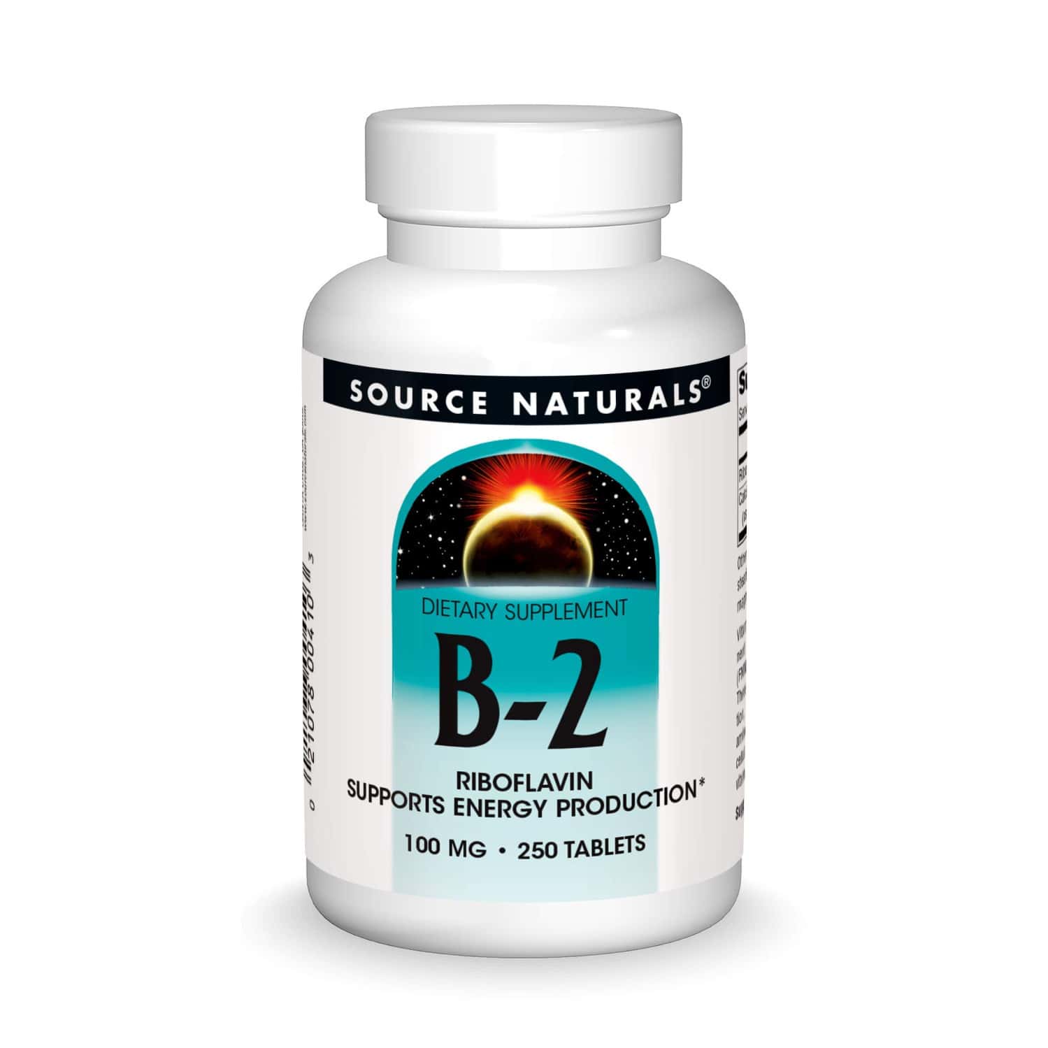 Source Naturals Vitamin B-2 Riboflavin 100 Mg Supports Energy Production - 250 Tablets