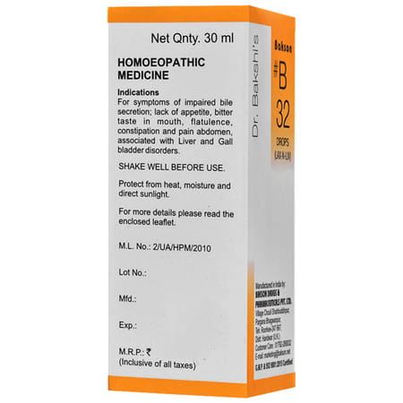 Baksons B32 Lax-N-Liv Drops 30 Ml