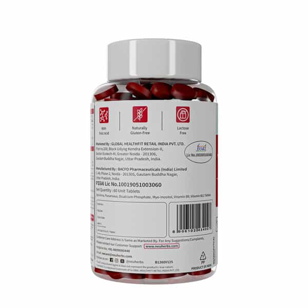 Neuherbs True B12 60 Tablets | Supports Energy | Brain Health & Better Absorption