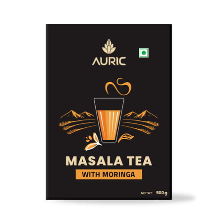 Auric Kadak Moringa Masala Tea - Black Tea From Assam & Darjeeling - 500g