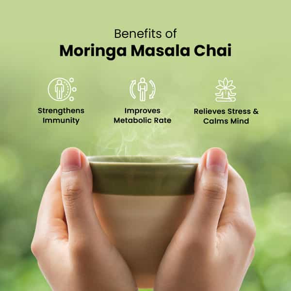 Auric Kadak Moringa Masala Tea - Black Tea From Assam & Darjeeling - 500G