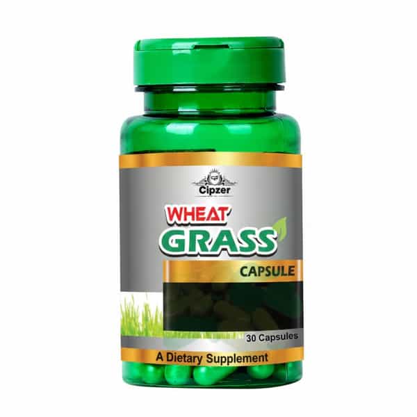 Cipzer Wheatgrass 30 Capsules | Supports Heart Health| Metabolism & Overall Wellness