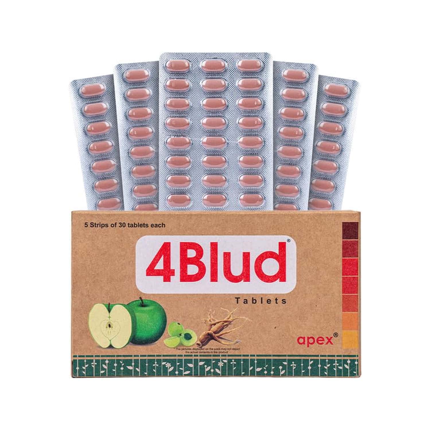 Green Milk 4blud Tablets | Ayurvedic Blood Wellness & Iron Support | 5 X 30 Tablets