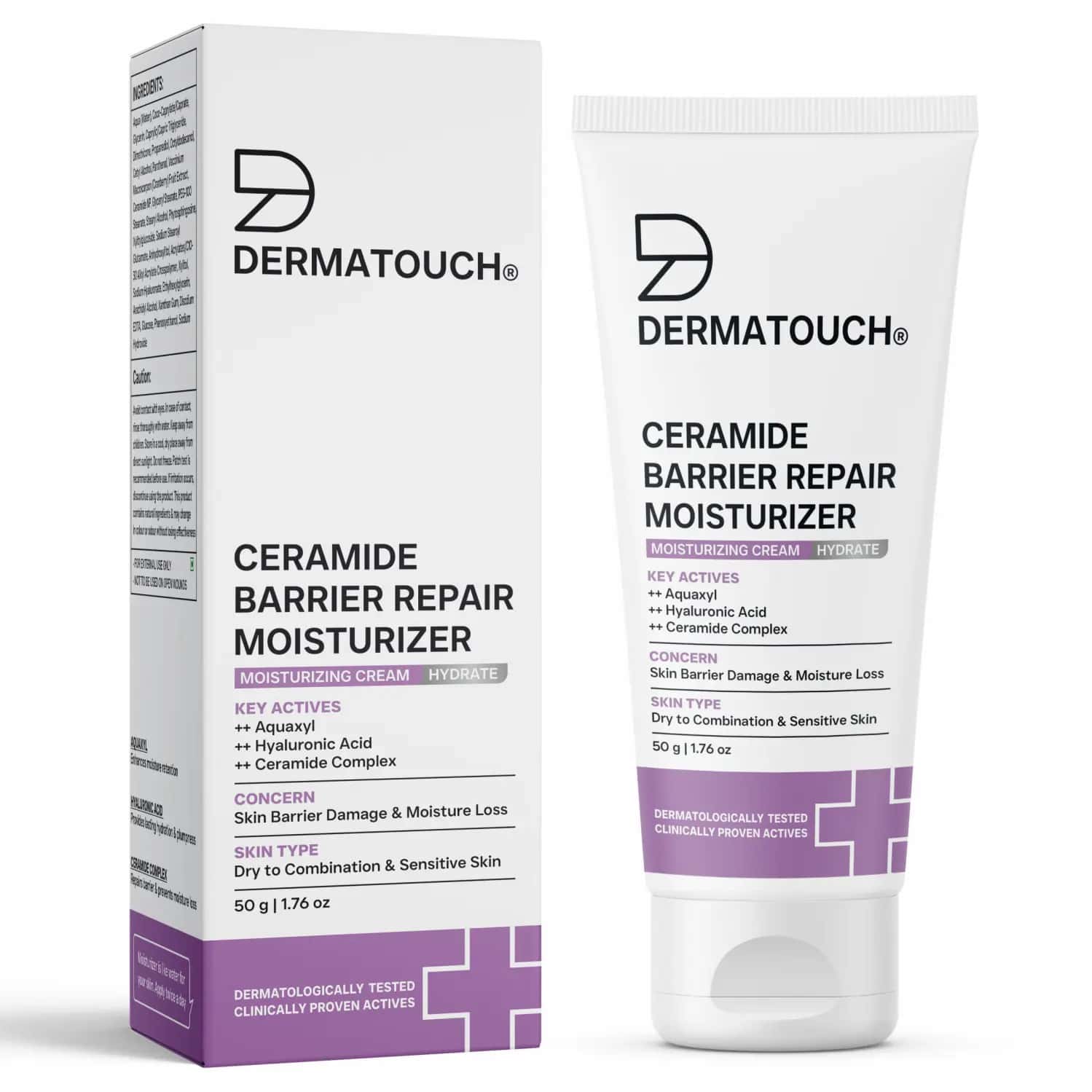 Dermatouch Ceramide Barrier Repair Moisturizer | Deep Hydration & Barrier Support | 50g