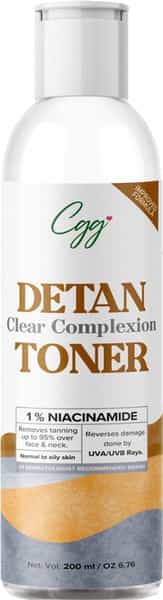 Cgg Cosmetics De-Tan Clear Complexion Facial Toner All Skin Types - 200Ml