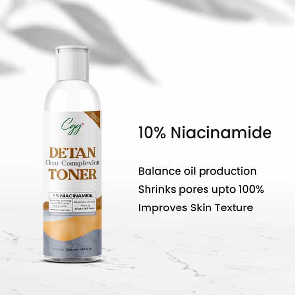 Cgg Cosmetics De-Tan Clear Complexion Facial Toner All Skin Types - 200Ml