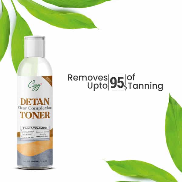 Cgg Cosmetics De-Tan Clear Complexion Facial Toner All Skin Types - 200Ml