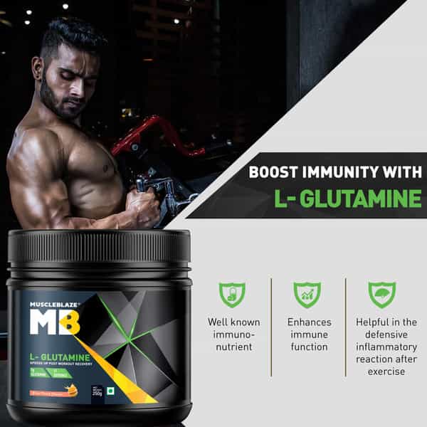 Muscleblaze L-Glutamine Unflavoured 250 Gm