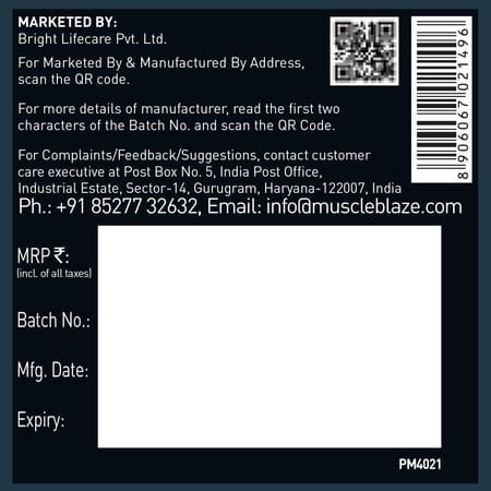 Muscleblaze L-Glutamine Unflavoured 250 Gm