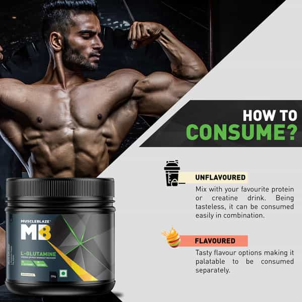 Muscleblaze L-Glutamine Unflavoured 250 Gm