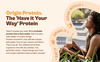 Origin Nutrition 100% Natural Plant Protein Powder 737g Coffee Caramel With 25g Plant Based Protein